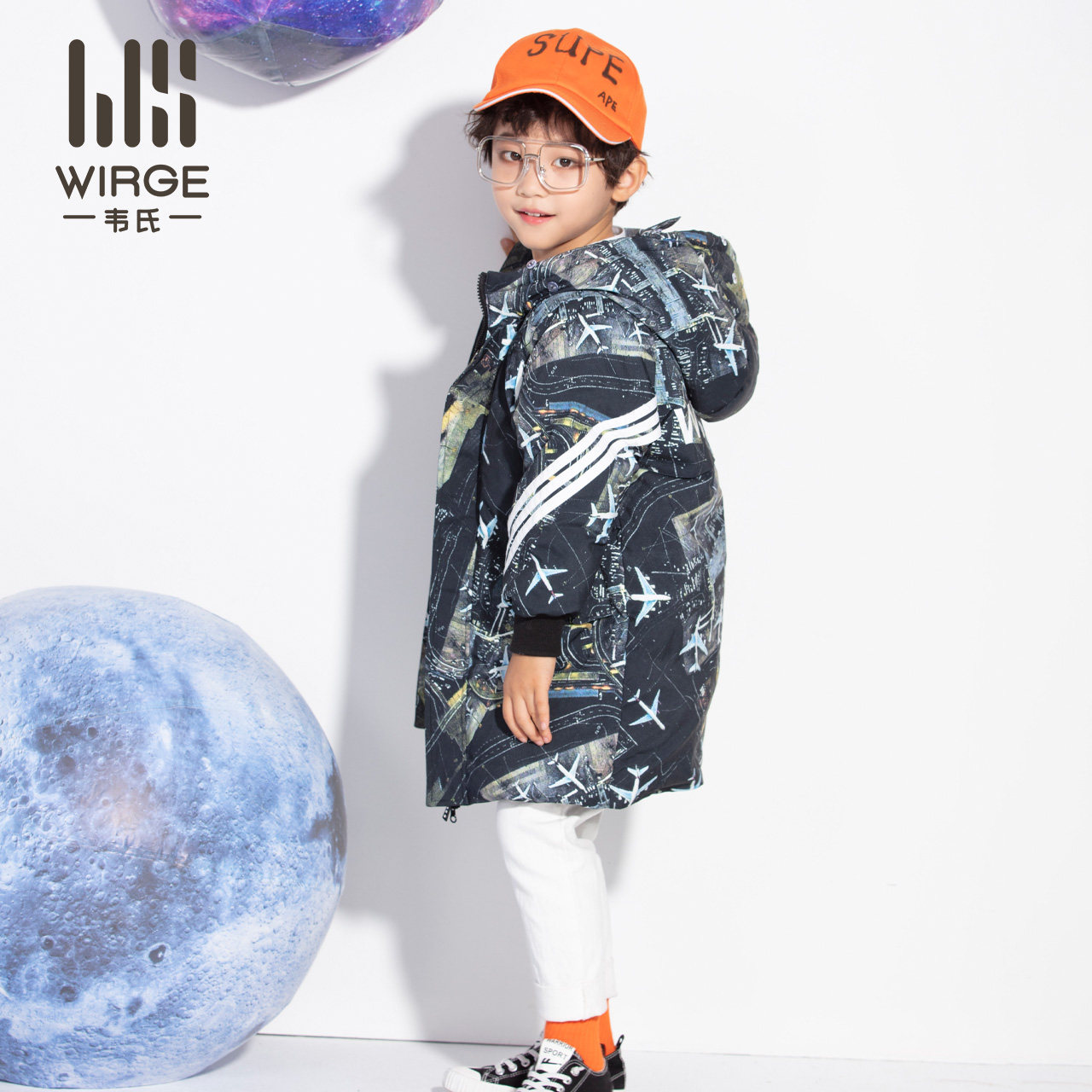 韦氏童装新款儿童羽绒服男童女童短款连帽羽绒服卡通保暖羽绒外套已售