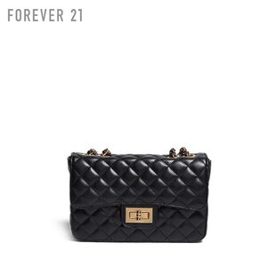 chanel鏈條包鏈條皮翻 菱格紋翻蓋鏈條單肩包斜挎包 Forever21 chanel鏈條包包