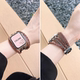适用iwatchs10新款苹果applewatch9/8/7/6/5代手表表带ultra手表带真皮皮质高级感41/45mm小香风美拉德女款秋