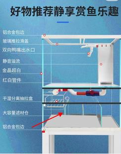 鱼缸客厅小型免换水桌面一体式底滤家用玻璃轻奢2022新款乌 龟 缸