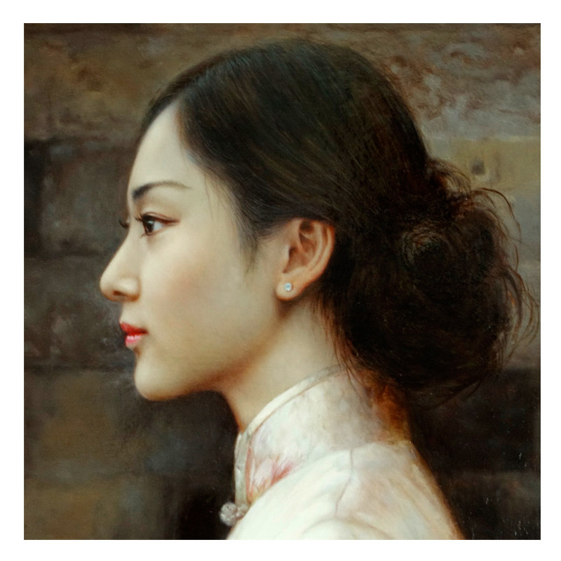 仉兴元 作品《侧面》布面油画