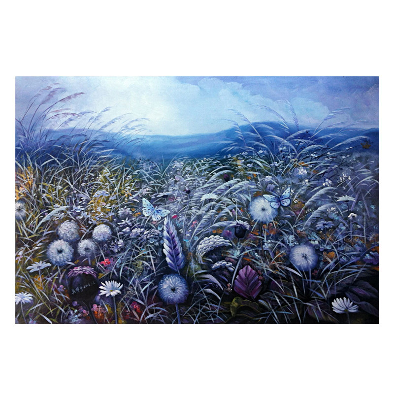 吴非 作品《花丛寻梦》布面油画