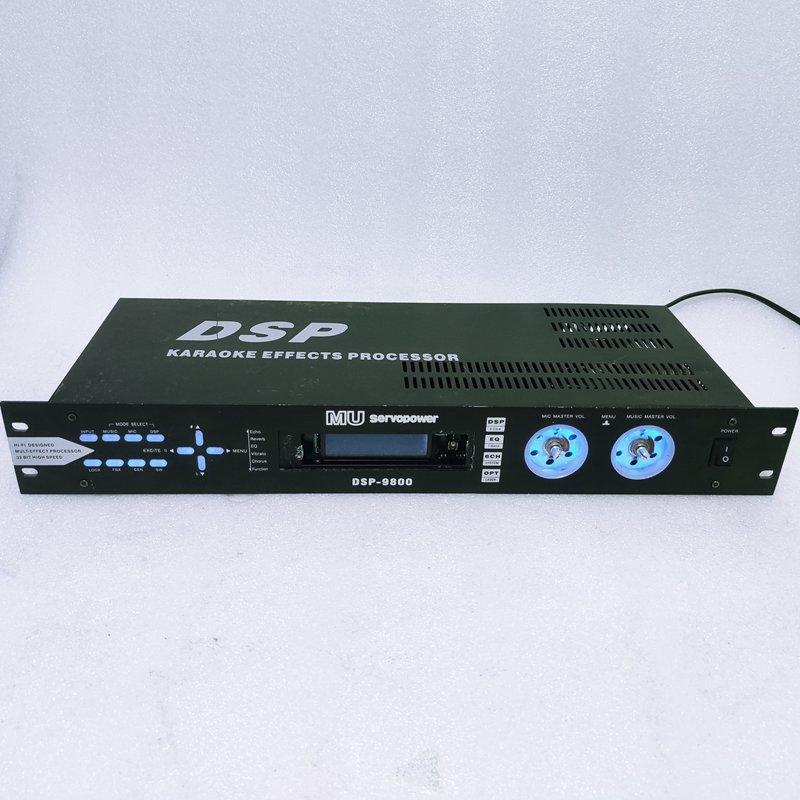 DSP9800 KTV专业前级混响效果器话筒防啸叫坏机器维修配件处理