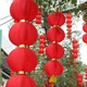 大红户外防水三四五圆连串灯笼折叠新年春节街道装饰景区开业挂饰