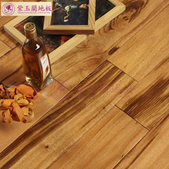 紫玉兰 虎斑木A级全实木地板，人字拼 地暖地热专用地板 18mm