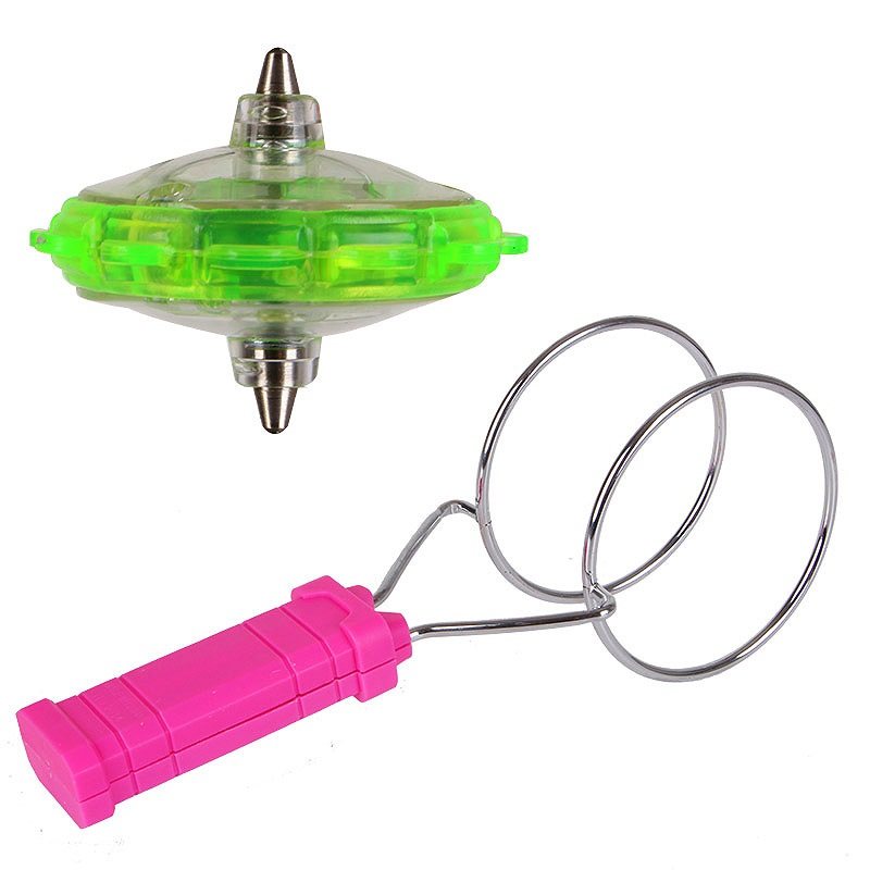 手摇溜溜球陀螺儿童益智玩具趣味螺托罗游戏飞转旋转发光驼骆