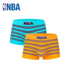 NBA 男士无缝贴身竹浆纤维运动内裤吸汗四角性感内裤2条装