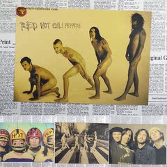 红热辣椒乐队海报 欧美摇滚乐海报画酒吧咖啡馆装饰画壁画墙画