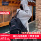 机场同款JanSport双肩背包暮光复古女经典黑男大学生书包皮革4QVA