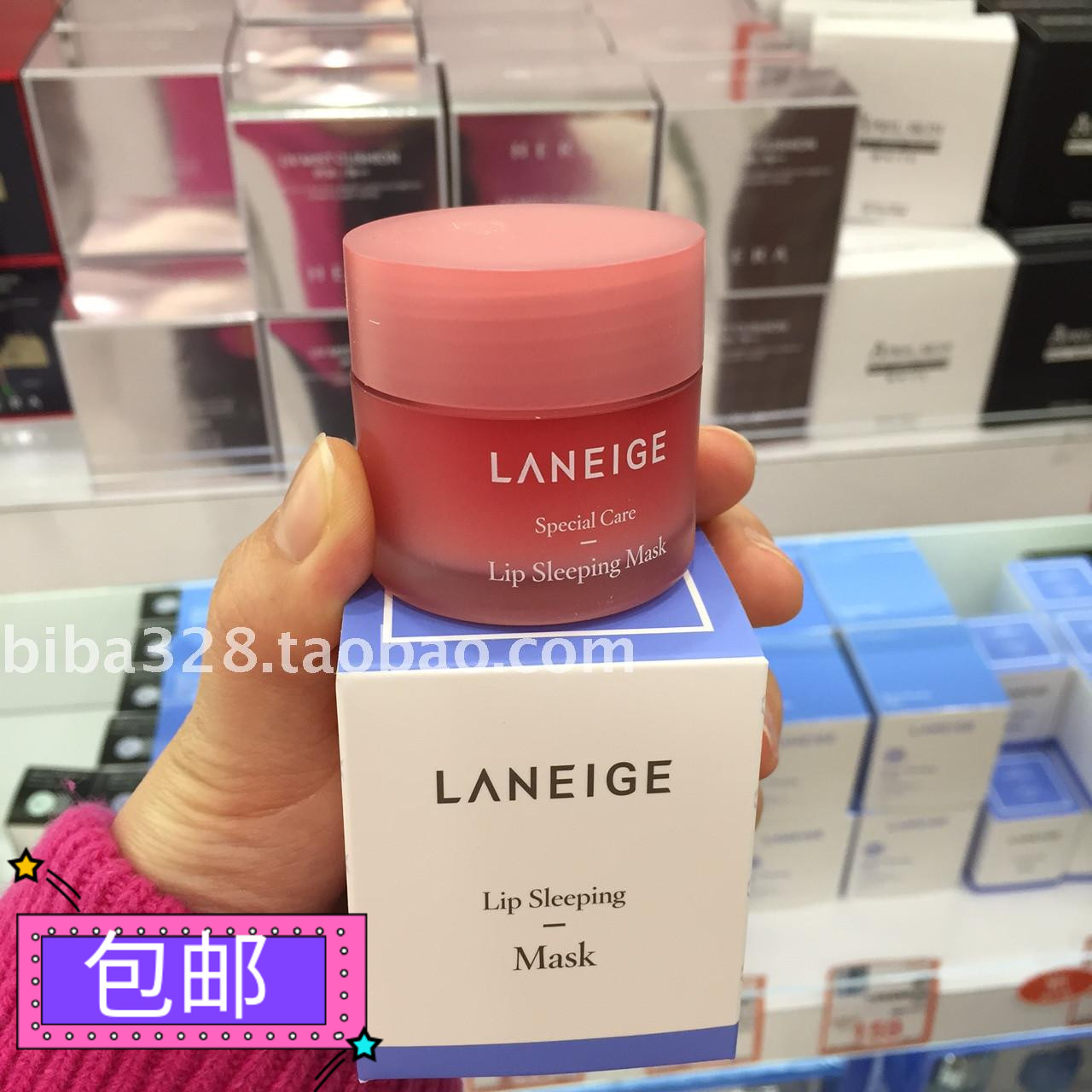 香港正品 Laneige/蘭芝水果睡眠唇膜20g 滋潤保濕淡唇紋去角質在类目 美容护肤/美体/精油, 唇部护理(新), 唇膜中 - 来自Buy2taobao.com提供专业的淘宝代购服务