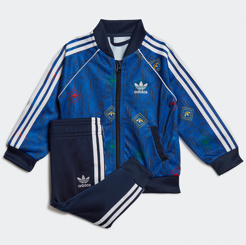 adidas阿迪达斯正品三叶草sstset婴童装秋季运动套装gd2872