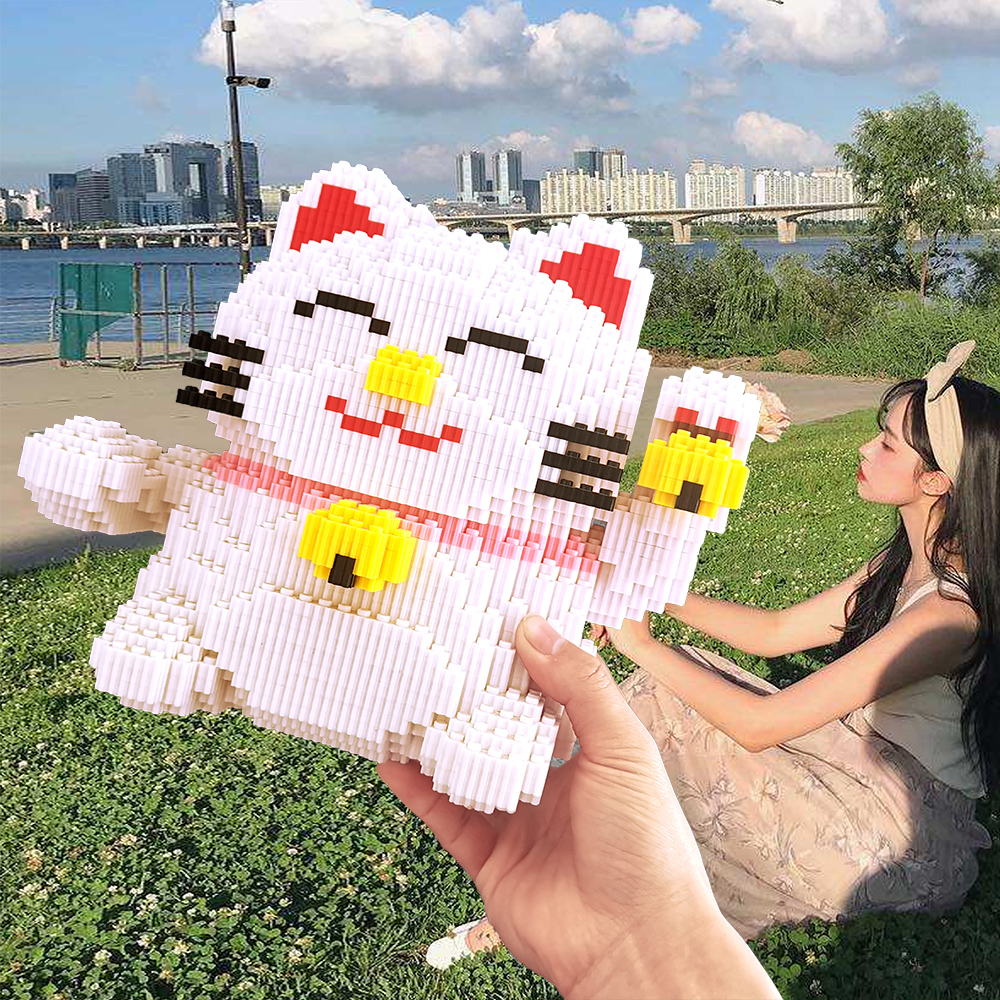 zc-招财猫乐高积木