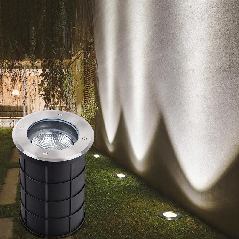 可调角度地埋灯led户外防水嵌入式不锈钢埋地灯cob射灯广场台阶灯