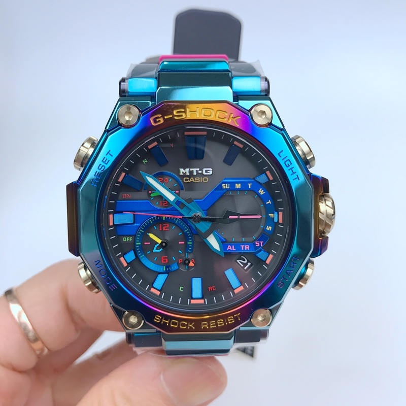 casio卡西欧 g-shock 蓝凤凰 限量电波蓝牙运动男表mtg-b2000ph