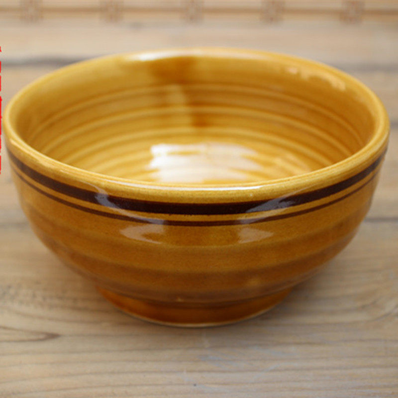 金黄小碗土碗粗陶陶碗陶土碗土陶碗粗碗粗瓷碗陶瓷面碗米饭碗包邮