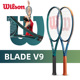 Wilson威尔胜blade网球拍V9专业全碳素纤维V8极光绿2024新款法网