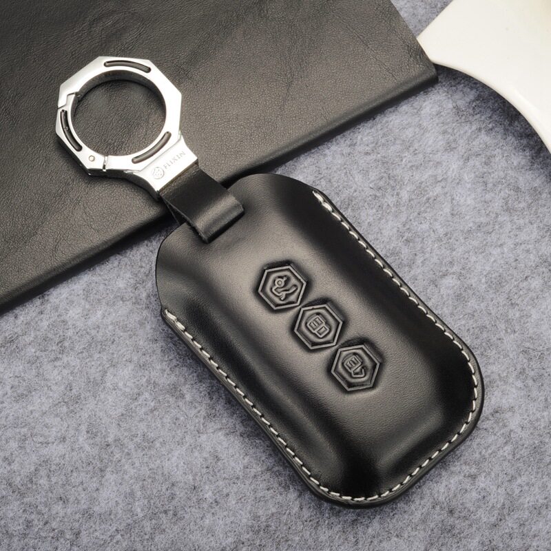 适用于五菱星辰钥匙包扣真皮改装饰新2022款星曜星辉智能车钥匙套