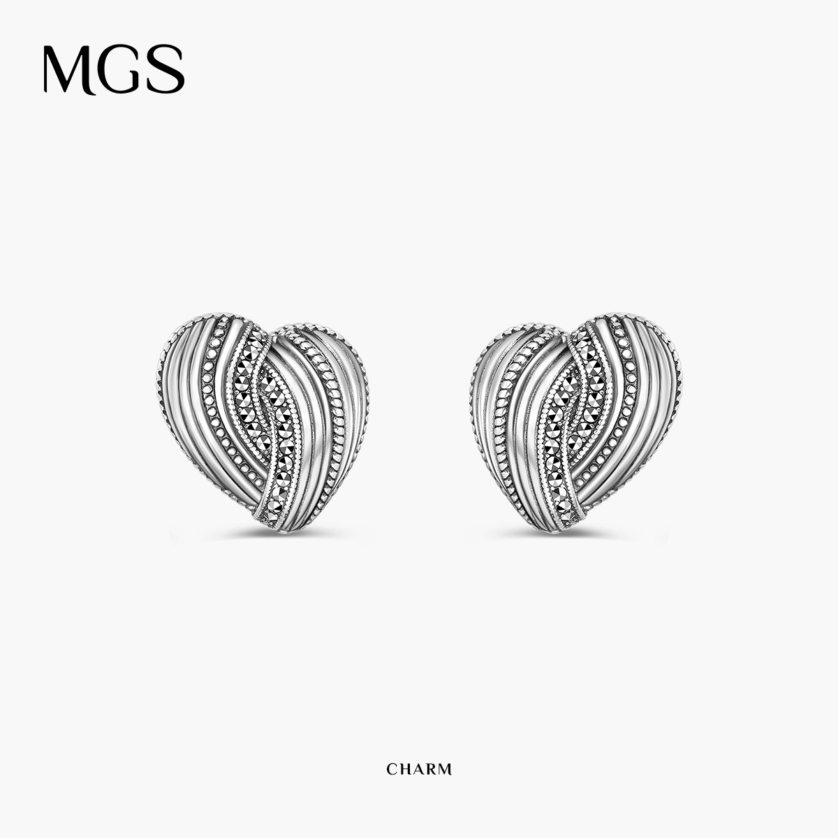 MGS/曼古银心引力系列2024新款耳环时尚设计感耳饰S925纯银耳环