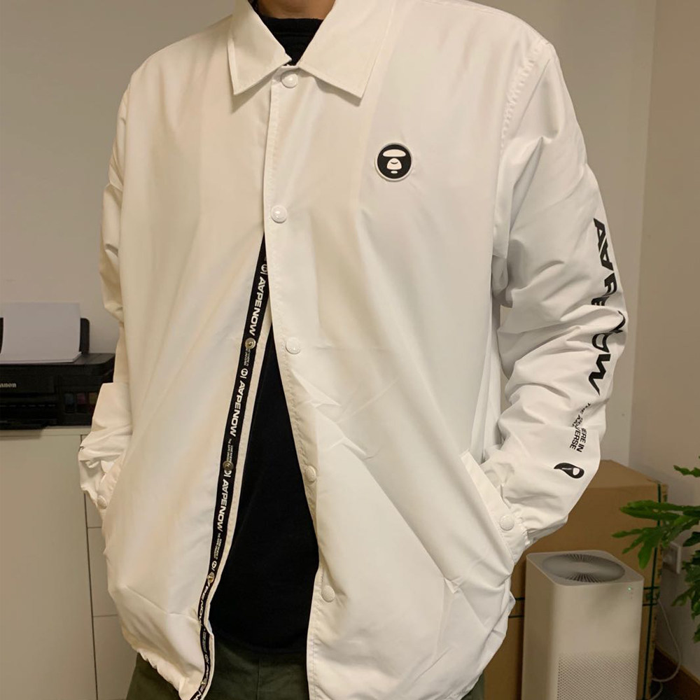 toyeb猿朝 aape 男潮牌秋上帅气上衣教练夹克风衣外套 7372
