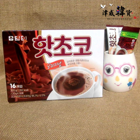 包邮 韩国进口丹特热巧克力粉320g 丹特可可粉16条盒装|ruв категории кофе/хлопья/напиток, арроурут/хлопья/Чонг напитки, какао/шоколадный напиток - от Buy2taobao.com для оказания профессиональной услуги покупки агента Taobao