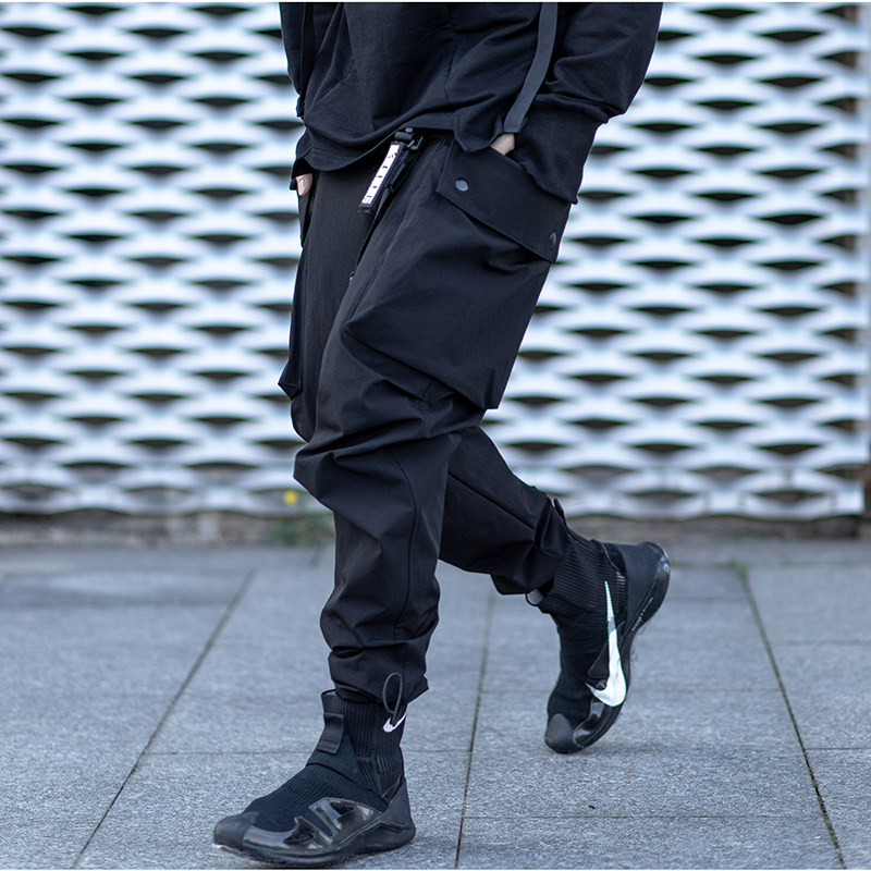cpct catsstac 立体剪裁molle大口袋机能武士裤潮宽松黑色休闲裤