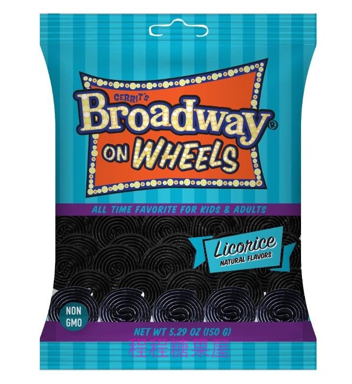 小红手同款 licorice 荷兰特产 gerrit broadway百老汇车轮甘草糖