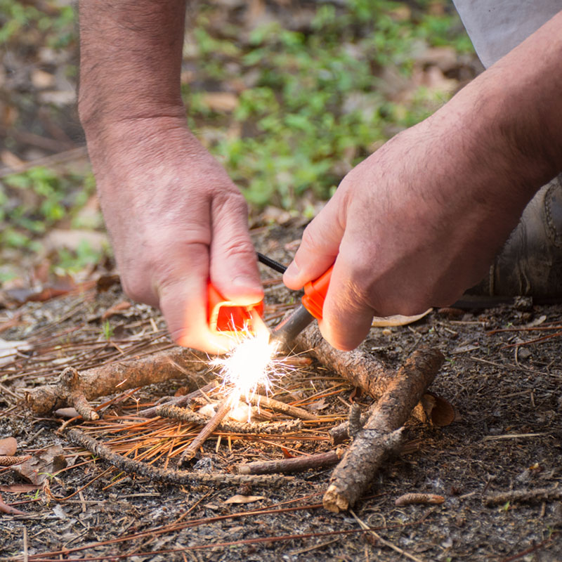 ust美国生存者 打火石野外荒野求生取火大号镁棒户外点火打火棒