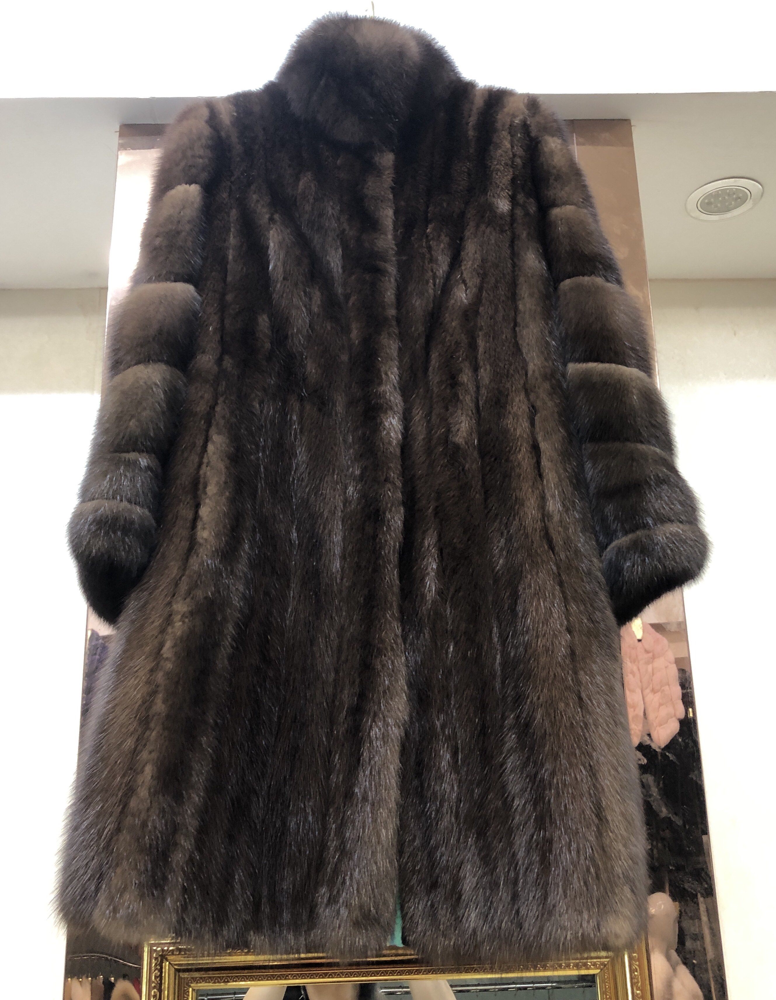 紫貂皮草大衣俄罗斯