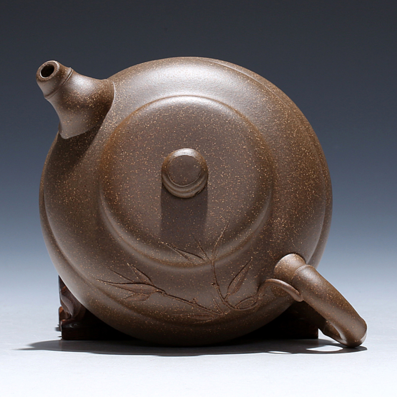 贾益芳 高级工艺美术师 青段【佛肚竹】宜兴紫砂壶茶壶