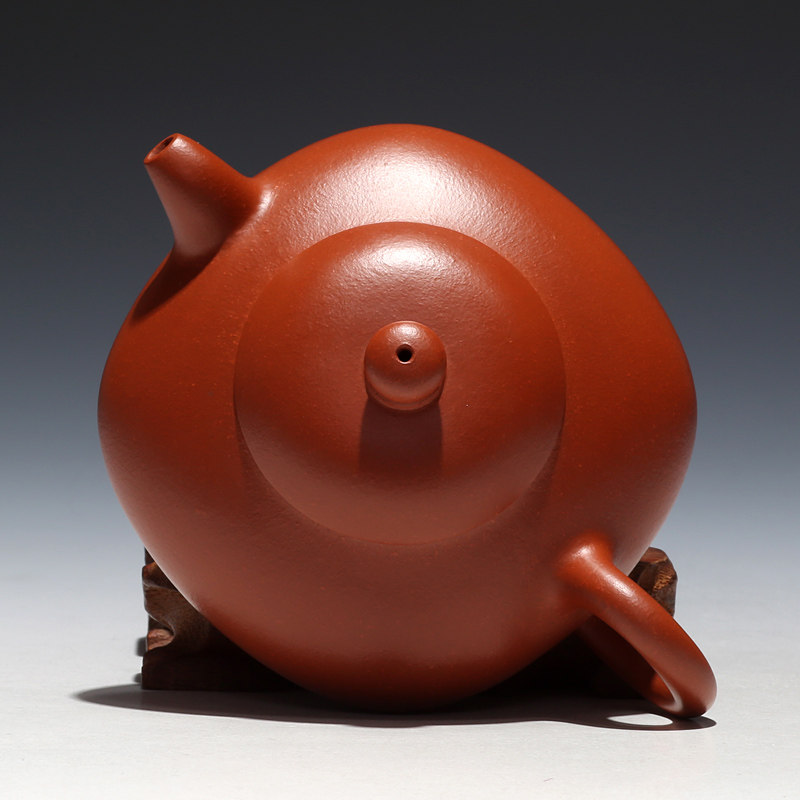 国家级高级工艺师沈菊芳 朱泥 方圆 宜兴紫砂壶