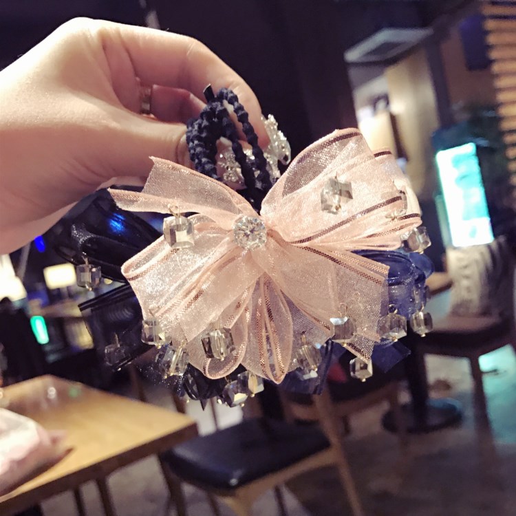 韩版蕾丝网纱发圈钉珠水晶珍珠吊坠多层蝴蝶结发绳樱桃点点发饰品|msdalam kategori Aksesori/Barang Kemas Fesyen, Aksesori rambut - dari Buy2taobao.com untuk memberikan perkhidmatan ejen Taobao profesional membeli