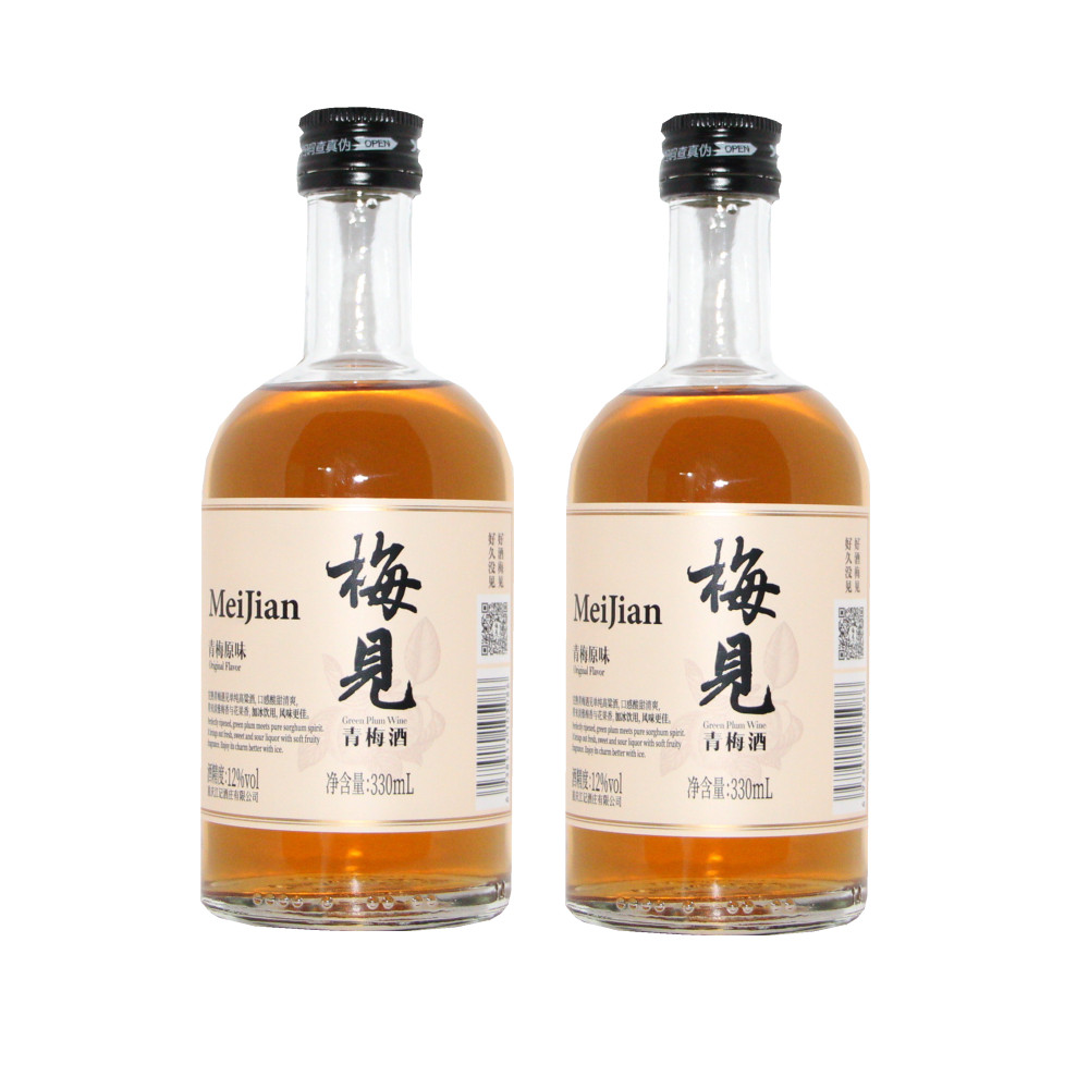 网红红酒梅见青梅330ml瓶装整箱12度果酒梅子果酒