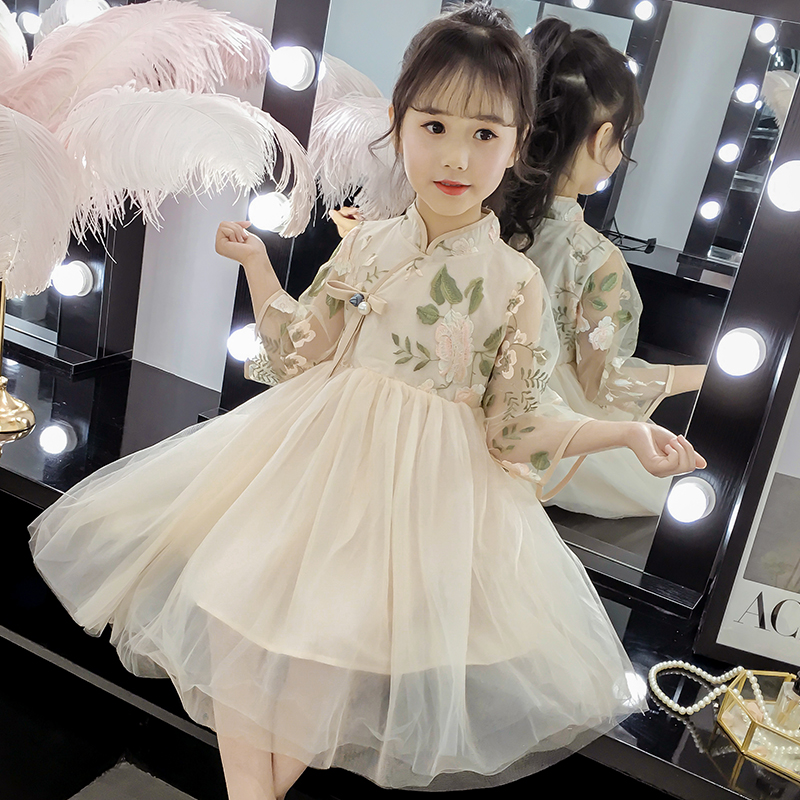 六一儿童节女童汉服夏改良唐装女复古装套装中国风童装套装端午节