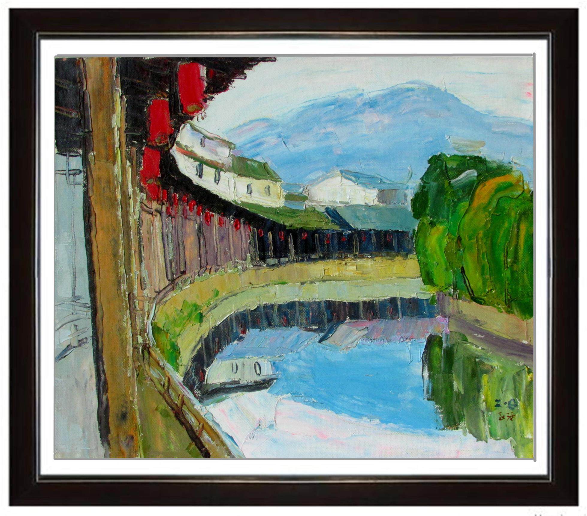 鲁迅美院 赵强《风景长廊》辽宁美协会员 职业画家