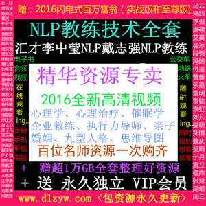 NLP教练技术汇才nlp李中莹冯晓强张国维戴志