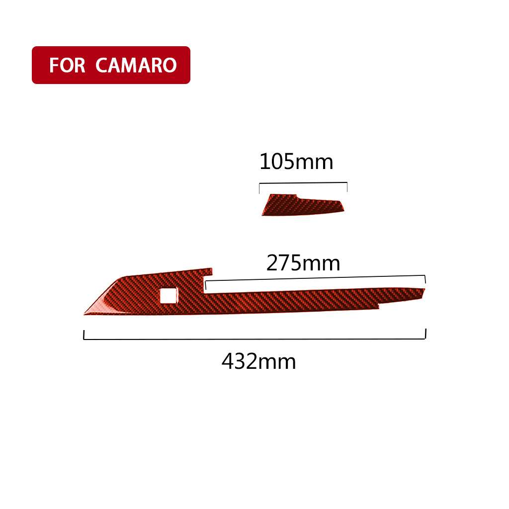 适用雪佛兰科迈罗汽配碳纤维内饰中控面板饰条改装贴纸装饰配件