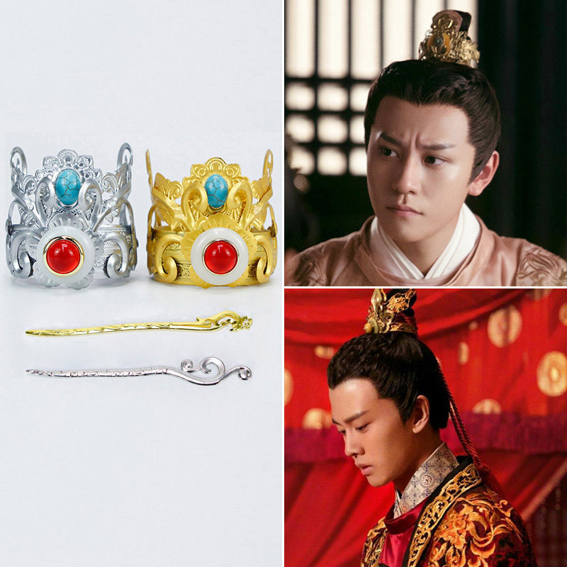 新款原创古风男士头冠影视造型发冠古装cos男发冠汉服男头饰f-004