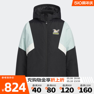 Adidas阿迪达斯三叶草2023新款男大童JK DB JKT DOWN羽绒服IX4350