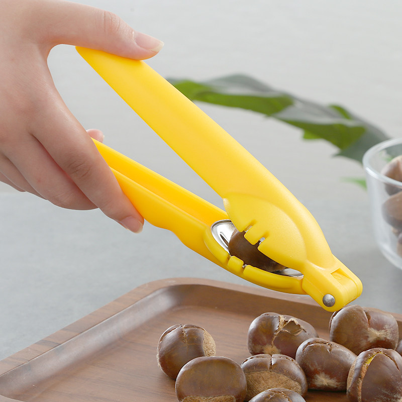 板栗开口器剥栗子神器十字开口刀家用开栗器核桃夹子剥壳器开果器
