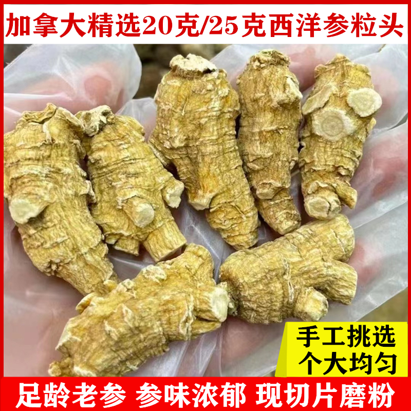 加拿大进口西洋参粒精选正宗花旗参整