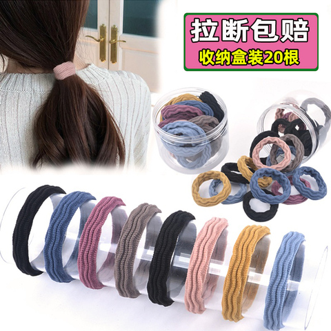 成人扎头发无接缝发圈高弹力皮筋加粗发绳女绑发韩国简约头绳饰品