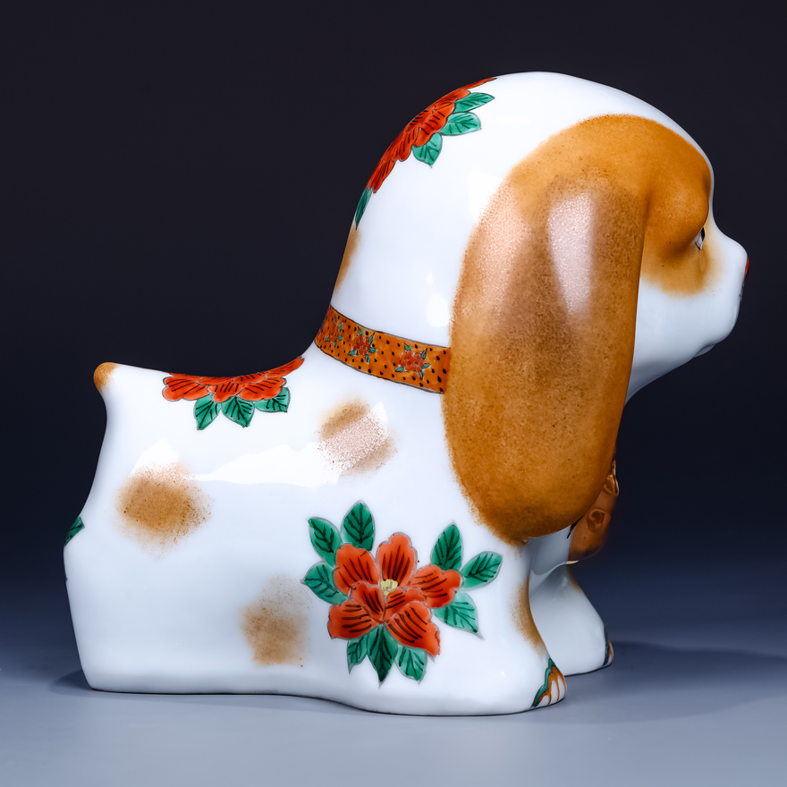 国务院津贴 中国工艺美术大师 刘远长 小花犬