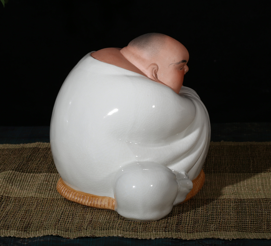 中国工艺美术大师 刘远长 哈哈罗汉