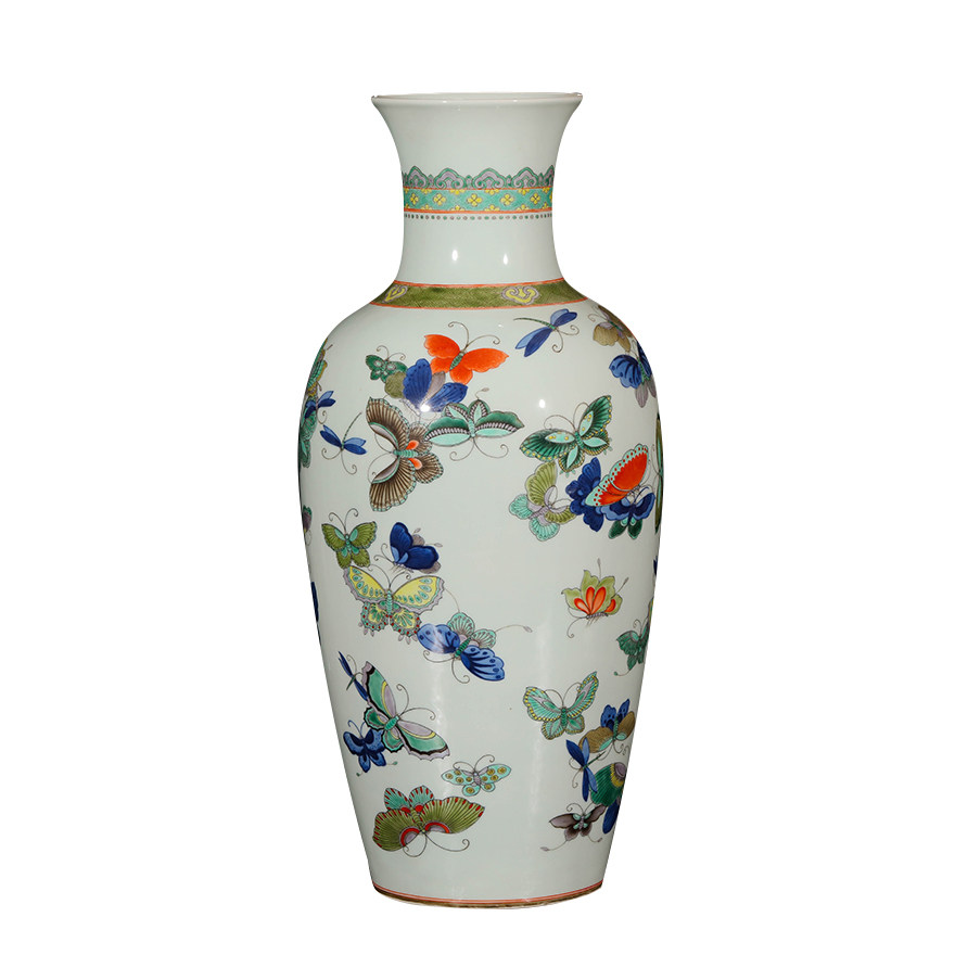 国宝在造 故宫博物院藏(五彩蝴蝶纹瓶 ) 阳士琦1:1复制