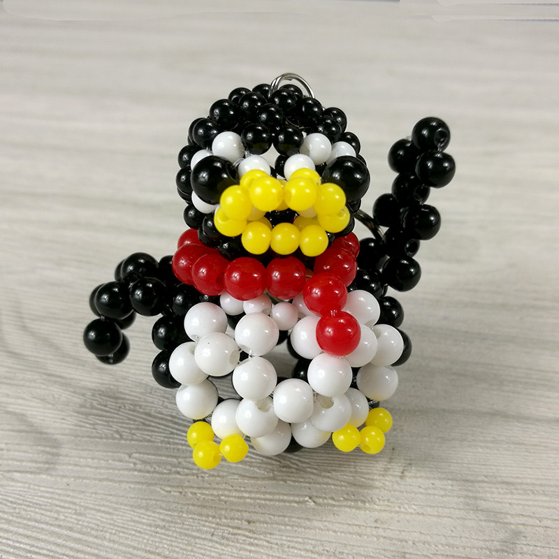 diy手工串珠编织材料包散珠子教程钥匙包包挂件小动物可爱小企鹅