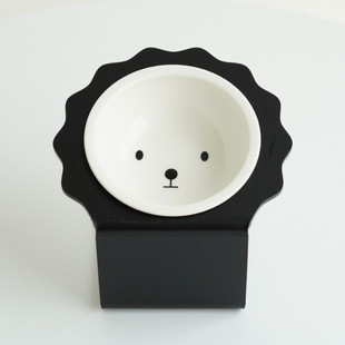 「Lazy Pet」韩国代购宠物猫狗亚克力支架小熊护颈姓名定制餐桌碗