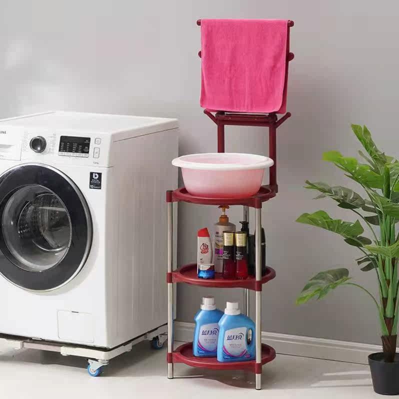 放盆架洗脸盆架子欧式落地多功能家用毛巾架卫生间洗脸架铁艺老式