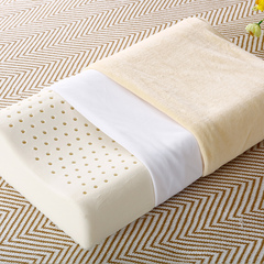 泰国进口天然乳胶枕  成人保健护颈橡胶枕芯  舒适曲面透气枕头
