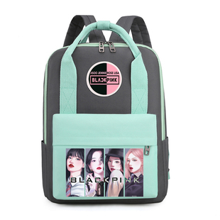 BLACKPINK中学生双肩包韩国女团主题背包轻便多用女生书包
