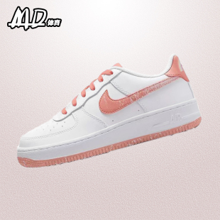 耐克 NIKE Air Force 1空军一号 AF1(GS)白粉休闲板鞋 DM0985-100